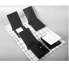 Custom DIY Dog Photo Personalized Character Photo Personalized Wallet,Versatile Credit Card Holder - Black - View 2