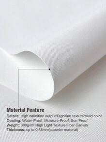 One Piece Canvas HD Printed Poster With Multiple Sizes, Cartoon Modern Fashion Niche Art Style Featuring A Blue Sky With Cloud Letter Pattern, Suitable For Living Room, Bedroom, Sofa Background, Cabinet, Desktop, And Floor Decoration, Wall Hanging Picture For Home Decor (Frame Not Included), Max Size 60*90cm, Teak Magnetic Suction Hanging Scroll Painting (With Simple Wooden Hanging Scroll), Art Gift, PVC Hard Tube Packaging,Wall Art Gifts Birthday Graduation Coastal Decor Coastal Decor Beach Decor - Multicolor - View 11