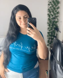 Women T-Shirts - Màu xanh lam - Xem 2