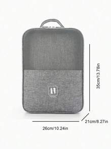 Bolsa de almacenamiento de zapatos de viaje de tercera planta, bolsa de almacenamiento con cremallera y asa portátil para equipaje, bolsa portátil para zapatos, estuche para zapatos, caja de almacenamiento de zapatos, organizador de zapatos, accesorios de viaje para vacaciones, crucero, verano, vacaciones, bolsa de viaje, artículos esenciales de viaje para universidad, dormitorio, escuela, hotel - Multicolor - Ver 13