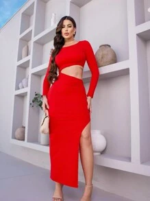 Women Dresses - Red - View 3