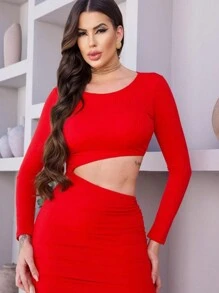 Women Dresses - Red - View 1