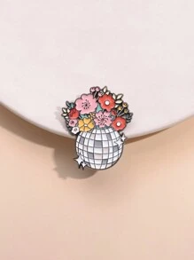 1 pieza Broche de Macetero de Bola de Discoteca Divertido, Accesorio Cómico y de Dibujos Animados para uso diario tanto para hombres como para mujeres
