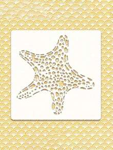 4/8入組卡通海洋動物中空畫板，中空剪裁裝飾噴繪版，學生繪圖工具，中空剪裁日記 - 彩色 - 查看 4