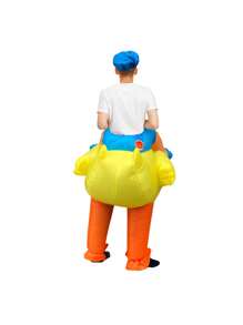 Inflatable Yellow Duck Costume Hen Stag Night Animal Fancy Dress (Adult Duck) - Yellow - View 4