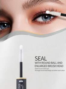 1支黑色睫毛胶水和透明密封剂二合一，DIY睫毛嫁接胶水6毫升，单根睫毛胶水，适用于簇状睫毛嫁接，强力定型，持久48-72小时，不含乳胶，防水，速干且不刺激皮肤，适合居家个人美睫用品 - 黑色 - 查看 6