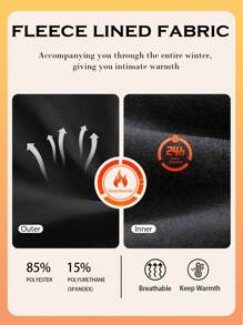 TELALEO Áo len chui đầu cổ cao tay dài cho nữ, áo cánh cổ tròn màu đen - Nhiều màu - Xem 4