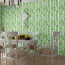 1入綠色垂直條紋壁紙，可拆卸壁畫裝飾用，客廳臥室電視背景自粘壁紙 - 綠色 - 查看 8