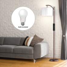 Arched Floor Lamp With Remote Control And Bulb Included - màu nâu - Xem 10