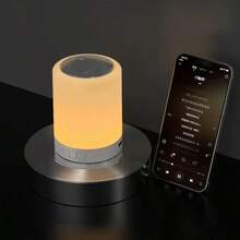 1 cái Chất liệu AABS USB có thể sạc lại Đèn vỗ đầy màu sắc Loa Bluetooth không dây, Đèn ngủ gia đình mini cầm tay cảm ứng thông minh Đèn ngủ để bàn Đèn khí quyển Đèn trang trí - Nhiều màu - Xem 6