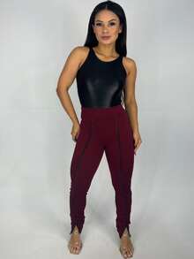 Women Pants - Gỗ đỏ - Xem 5