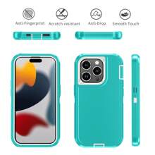 Funda protectora para teléfono a prueba de caídas, golpes y abrasiones, de Body completo, resistente, de tres en uno, compatible con iPhone, Galaxy, HONOR, REDMi, resistente al agua y a los arañazos