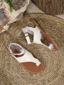 Women's Flat Shoes, Fashionable, Comfortable And Lightweight Open Toe Sandals With Soft Sole, Suitable For Outdoor Activities, Anti-Slip