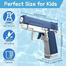 1pc Children's Water Gun Toy, Manual Rapid Fire, Linkage Rebound Water Gun For Summer Swimming Pool Beach Water Battle, Manual Soaker, Continuous Fire Pistol Toy, Kids' Toy - Water Gun - View 3