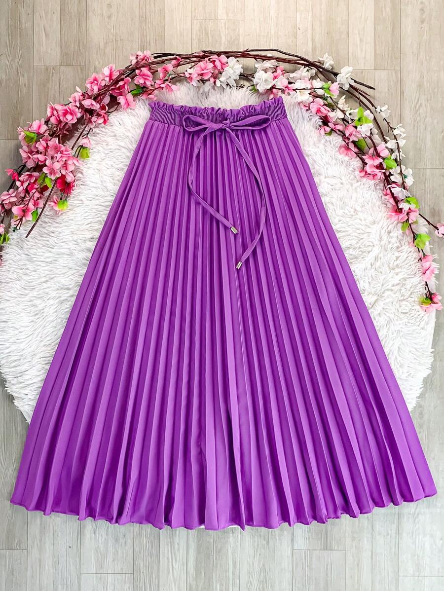 Women Skirts - Mauve Purple - View 1