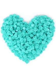 500pcs Artificial Rose Flower Heads,Green Purple Red Mini Foam Rose Bulk Fake Flower For DIY Crafts Wedding Bouquets Baby Shower Centerpieces Floral Arrangements Tables Home Decorations For Wedding Decoration, Valentine'S Day Decor, Birthday Decor, Anniversary Decor, Holiday Decor, Graduation Decoration, Party Decor Supplies - 薄荷藍 - 查看 4