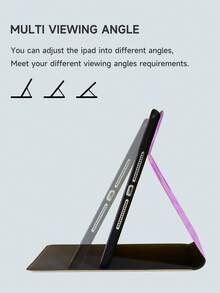 蝴蝶花卉圖案保護套，適用於10.2英寸iPad第7/8/9代，新款iPad第10代智能保護套帶有自動開啟/闔合功能，全方位角落防摔保護 - 彩色 - 查看 7