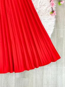 Women Skirts - Red - View 2