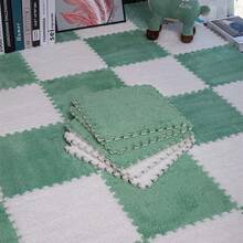 6pcs Room Carpet For Master Bedroom, Anti-Slip Full Coverage Bedside Rug For Living Room And Bedroom Interlocking Mat - Multicolor - View 4