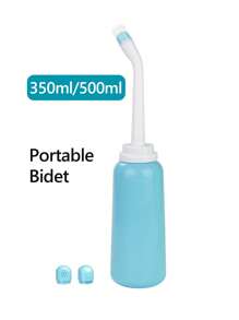 1 Peça Banheira Sitz Portátil para Viagens, Pistola de pulverização manual de 350ml/500ml com 2 bicos, Usado para Limpeza de Higiene