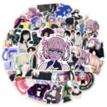 50PCS Anime CALL OF THE NIGHT Vampire Graffiti Stickers Personalized Fashion Creative DIY Exquisite Decorative Stickers Skateboard Guitar Refrigerator Helmet Decals Toys