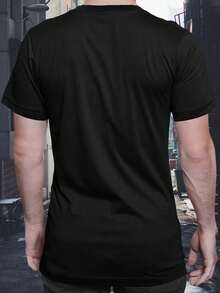 Camiseta Masculina Cruz Dupla 100% algodão Camisa premium malha 30.1 - Preto - Visão 2