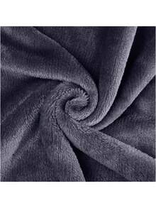 1 Pz Manta Microfibra Polar Lisa 2*2.20 mts Ultrasuave Cálida multicolor - Gris Oscuro - Ver 5