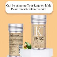 Set de 4 piezas de IKT Hair Wax Stick - Palos de cera para el cabello de los niños, accesorios para el cabello de las mujeres, accesorios para hacer moños de mujer, palo suavizante, palo suavizante para el cabello de las mujeres, cinta para el cabello y cepillo para bordes de peine - Púrpura - Morado - Ver 3