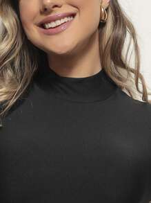 Women Tank Tops & Camis - 黑色/米色 - 查看 11