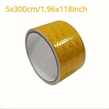 2.5x300cm/5x300cm 高能见度反光带 - 适用于汽车、卡车和摩托车的夜间贴纸 - 耐用、防风雨、整夜发光装饰