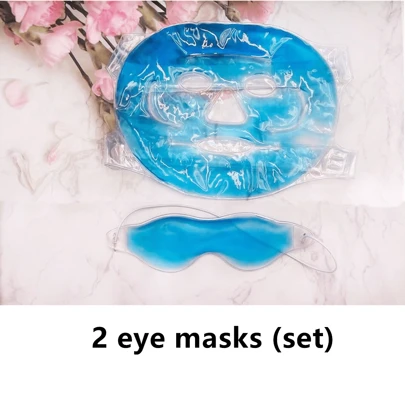 2 יחידות מסכות עיניים קרחות (אחת קטנה ואחת גדולה), מסכות עיניים קריסטל קרח לשינה והאפלה, מסכת עיניים ג'ל חמה/קרה להקלה על עייפות עיניים, מסכות עיניים קרח רב תכליתיות לתנומה, טיולים וכו'. לקיץ ולחוץ, ספורט, טיולים, מטבח, חדר שינה, בית ספר, משרד, ולנשים, גברים, ילדים, מבוגרים, קירור קיץ, חוף, טיולים