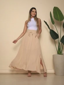 Women Skirts - Màu be - Xem 3