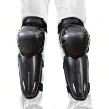 Rodilleras Y Coderas Protectoras Articuladas para Motocicleta, Bicicleta, Protectores para Motociclista Bicicleta, Protección de Rodilla ​ Motociclismo, Rodilleras para Motocross Carreras, Ciclismo. - Negro 3 - Ver 7