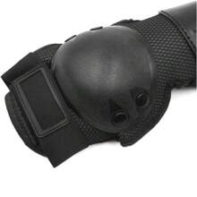 Rodilleras Y Coderas Protectoras Articuladas para Motocicleta, Bicicleta, Protectores para Motociclista Bicicleta, Protección de Rodilla ​ Motociclismo, Rodilleras para Motocross Carreras, Ciclismo. - Negro 3 - Ver 3