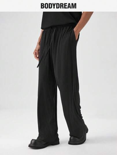 BODYDREAM BODYDREAM Herren Sommerhose mit weitem Bein und Textur, lässiger Stil