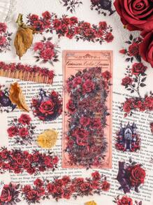 30 CÁI Chủ Đề Vườn Lãng Mạn Trang Viên Hoa Và Cây Thiết Kế DIY Handmade Nhật Ký Nhãn Dán Trang Trí Hoa Dream Series Nhãn Dán Chống Thấm Nước PET Thích Hợp Cho Sổ Lưu Niệm Làm Thiệp Nhật Ký Học Sinh Giáo Viên Cắt Dán Đồ Dùng Nghệ Thuật - Nhiều màu - Xem 3