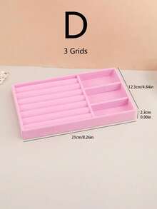 4-Piece Set/1-Piece Set, Pink Jewelry Tray, Jewelry Storage Box, Beauty Makeup Storage Box, Beauty Makeup Storage Tray, Ring Storage Box, Ring Storage Tray, Necklace Storage Box, Suitable Gifts For Ladies, Jewelry Organizer - Multicolor - View 15