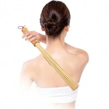 1PC Bamboo Massage Sticks,Bamboo Therapy Massage Body Tool For Relax Muscles - Apricot - View 6