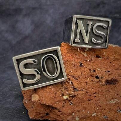 1 chiếc nhẫn Hip Hop SO NS bằng thép không gỉ, thiết kế thời trang unisex, món quà tuyệt vời cho bạn bè, bố, đồng nghiệp.