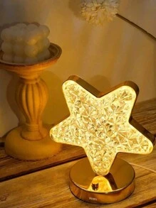 DeTODO Lampara Recargable Portátil Con Diseño De Cristal Estrella - Estrella - Ver 11