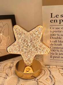 DeTODO Lampara Recargable Portátil Con Diseño De Cristal Estrella - Estrella - Ver 1