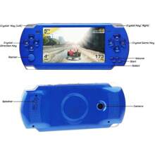 Handheld Game Console With 1200 Games Built-In 4.3-Inch HD Screen Retro Game System Support TV Output Portable Rechargeable Game Console With Dual Joysticks Best Gift For Kids And Adults (Blue) - Royal Blue - View 2