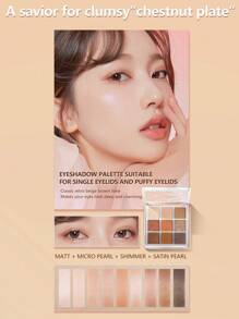 Zeesea 愛麗絲夢想九色眼影盤 - 易於化妝和暈染，持久眼影盤 - 15 Grapefruit - 查看 6