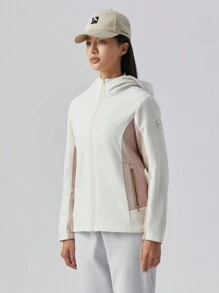 TECTOP Women Waterproof Jacket Hooded With Fleece Warm Coat Mountain Raincoat Windbreaker