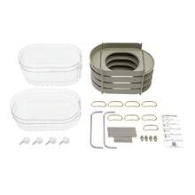 LOYALHEARTDY 4-Tier Plastic Drawer Organizer, 4-Drawer Storage Box, Plastic Storage Cabinet With Universal Wheel  2-Color Could Chooose - 綠色 - 查看 7