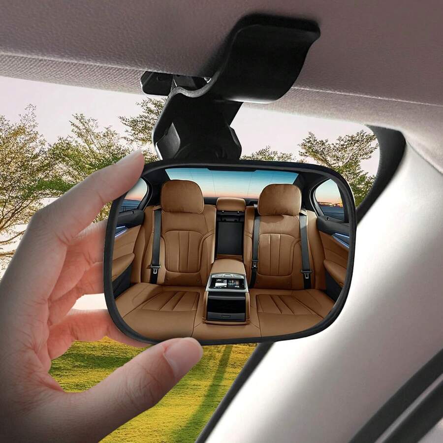 1pc Car Interior Rearview Mirror For Baby & Toddler Rear-Facing Seat, Backseat Rearview Mirror Baby Observation Mirror - Black - View 1