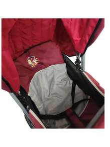 Carriola Doble para Bebe y Niño Gemelar Plegable 8 llantas - Rojo - Ver 4