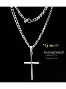 Men'S Necklace Sets - 銀色 - 查看 4