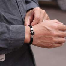 New Unique Men Bracelet Rope Double Layer Milan Thread Navigation Anchor Bracelet  ﻿ ﻿