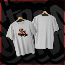Men T-Shirts - 灰色 - 查看 2